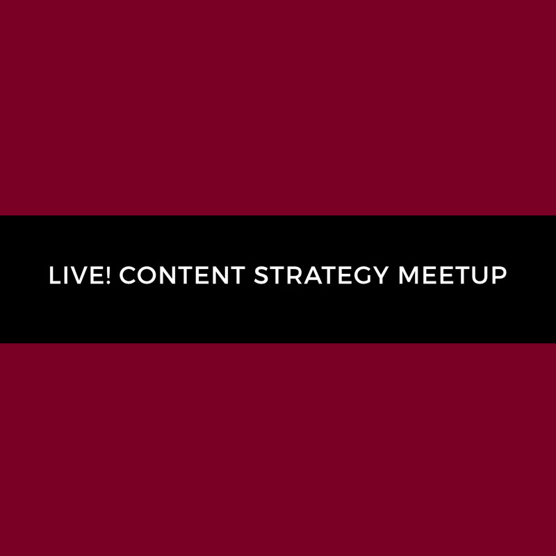 WEST MICHIGAN CONTENT STRATEGY MEETUP